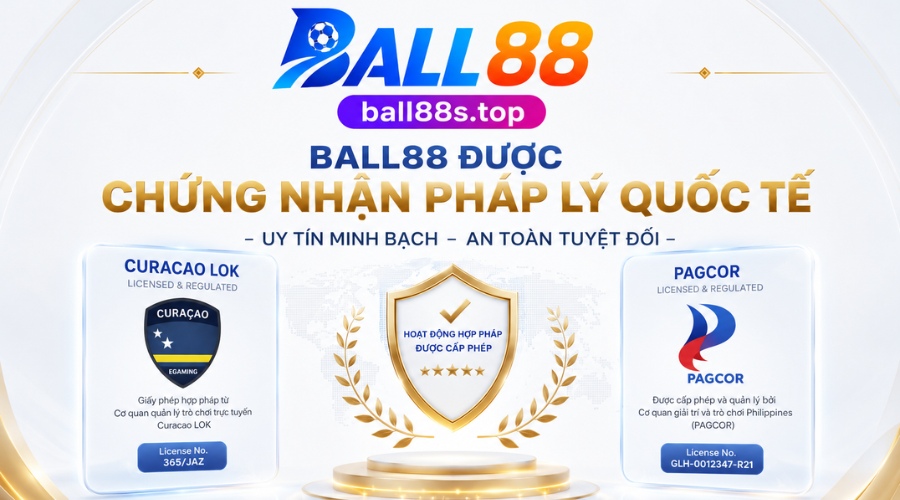 Chứng nhận pháp lý quốc tế từ Curacao LOK và PAGCOR