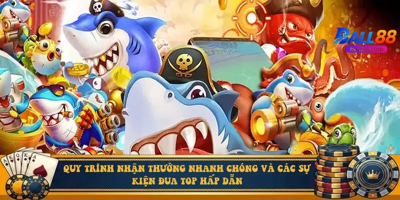Quy trình nhận thưởng nhanh chóng và các sự kiện đua top hấp dẫn