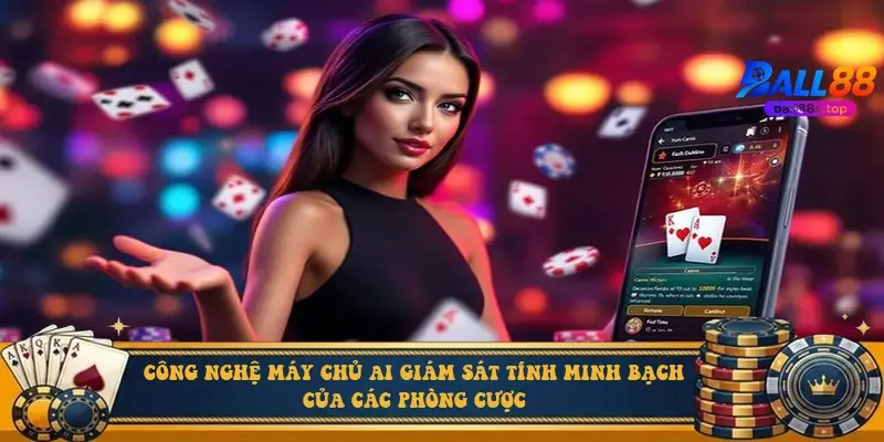 Công nghệ máy chủ AI giám sát tính minh bạch của các phòng cược