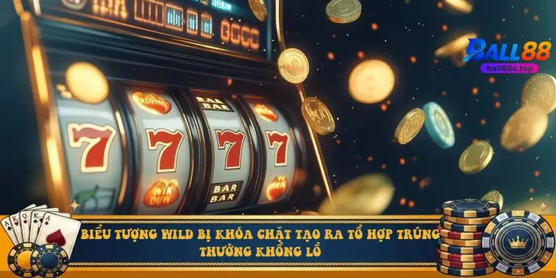Biểu tượng Wild bị khóa chặt tạo ra tổ hợp trúng thưởng khổng lồ